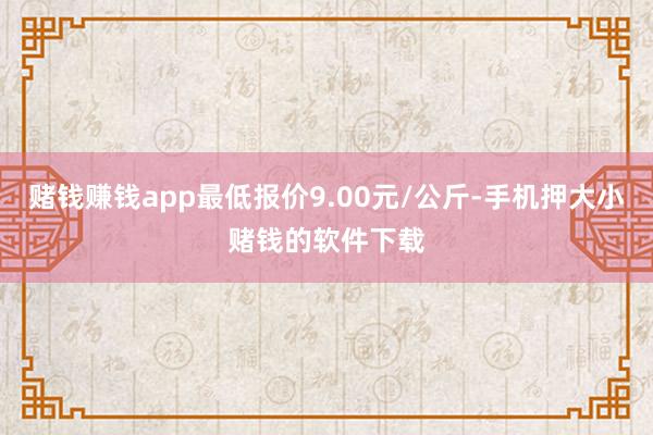 赌钱赚钱app最低报价9.00元/公斤-手机押大小赌钱的软件下载