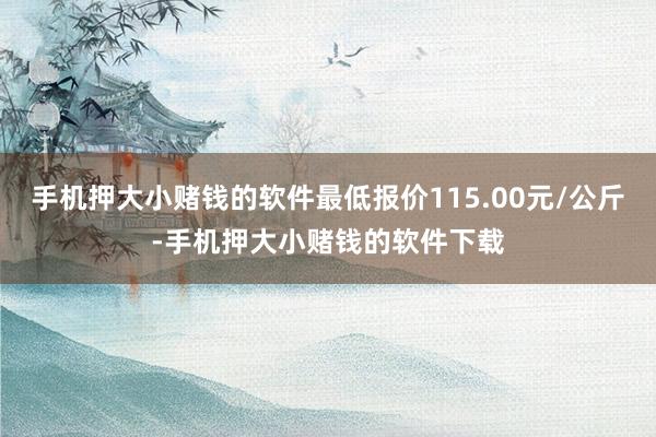 手机押大小赌钱的软件最低报价115.00元/公斤-手机押大小赌钱的软件下载