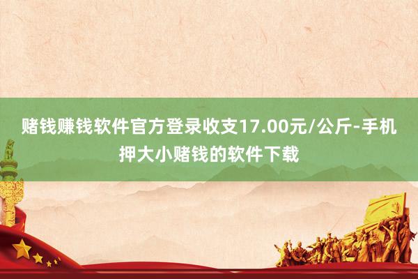 赌钱赚钱软件官方登录收支17.00元/公斤-手机押大小赌钱的软件下载