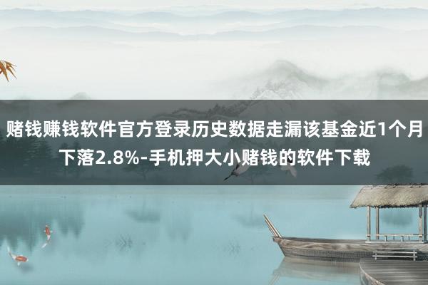 赌钱赚钱软件官方登录历史数据走漏该基金近1个月下落2.8%-手机押大小赌钱的软件下载
