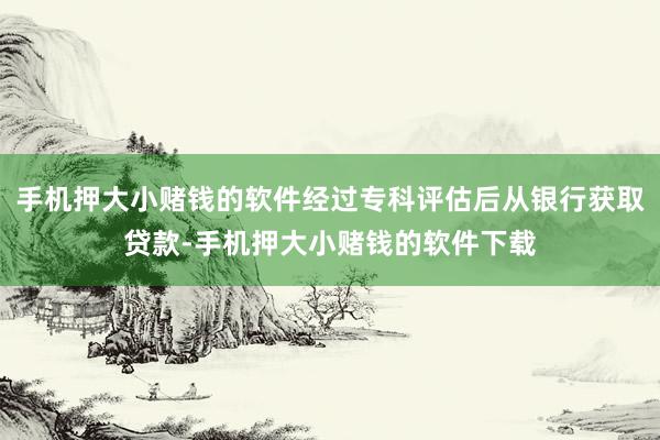 手机押大小赌钱的软件经过专科评估后从银行获取贷款-手机押大小赌钱的软件下载