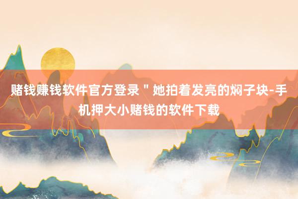 赌钱赚钱软件官方登录＂她拍着发亮的焖子块-手机押大小赌钱的软件下载