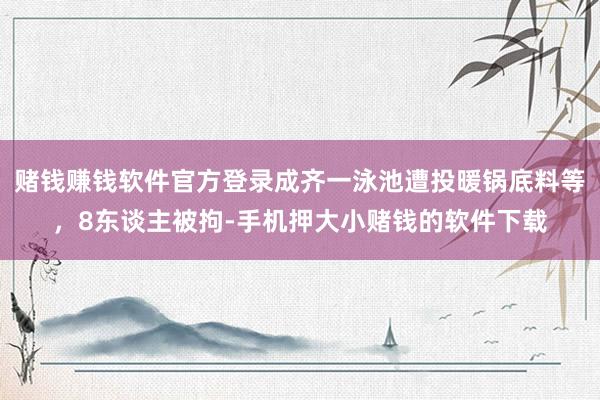 赌钱赚钱软件官方登录成齐一泳池遭投暖锅底料等，8东谈主被拘-手机押大小赌钱的软件下载