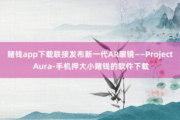 赌钱app下载联接发布新一代AR眼镜——Project Aura-手机押大小赌钱的软件下载