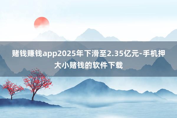 赌钱赚钱app2025年下滑至2.35亿元-手机押大小赌钱的软件下载